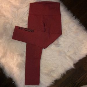 Red Soulcycle Leggings
